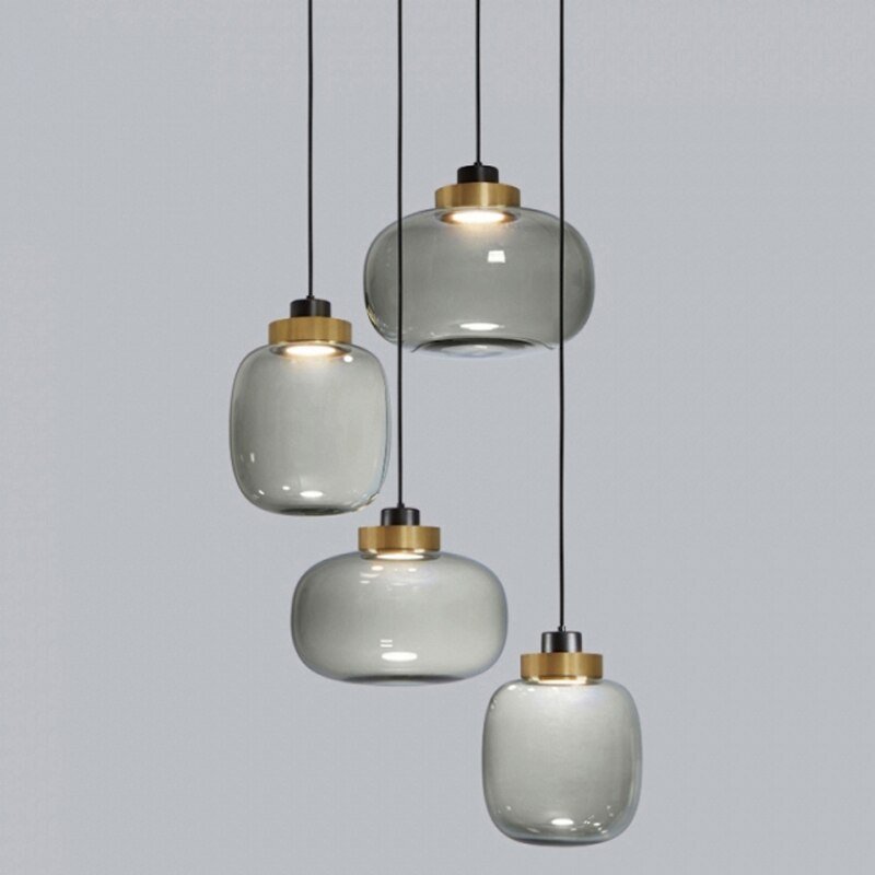 Glass Pendant Light Modern pendant Lamp Design Deco Nordic Led Hanging Light Fixtures Bedroom Modern Luminaire Suspension lamp 5