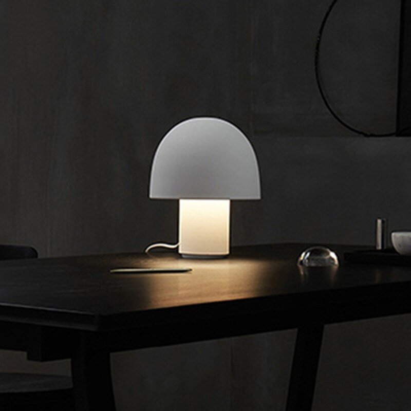 Nordic Ins Minimalist Living Room Bedroom Bedside Lights Porch Home Study Creative Reading Personalized LED Mushroom Table Lamp 6
