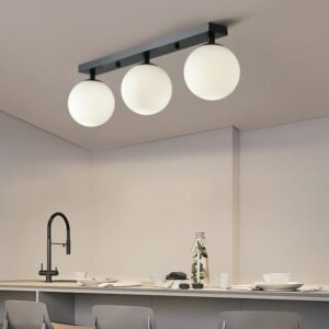 Modern Glass Ceiling Lighting Minimalist Nordic texture LED Ceiling Lamp aisle Corridor Lamp Creative Living Room Lights E27 1
