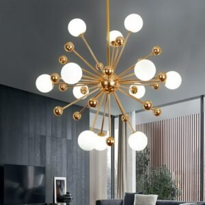 Universal Led Glass Chandelier Bedroom Living Room Kitchen Sputnik Italian Chandelier Modern Gold Chandelier Indoor Lighting 1