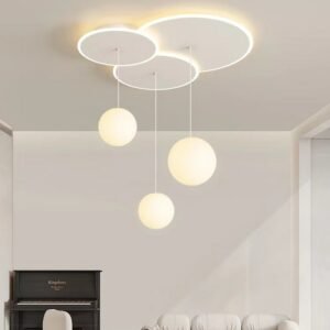 Large Ceiling Light Round Brightness Dimmable Ultra-thin Ceiling Lamps For Living Dining Room Ball Pendant Lamp Room Panel Lamp 1