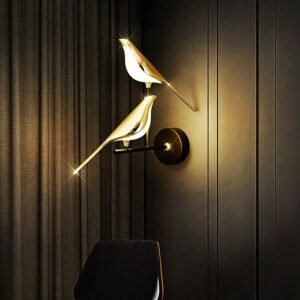 Nordic Style Art Magpie Bird Lamp LED Wall Lamp Bedroom Bedside Parlor Background Wall Decoration Wall Sconce Indoor Lighting 1