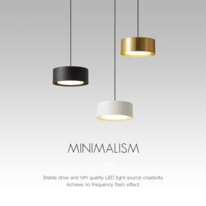 Nordic creative bedroom bedside small chandelier personality light luxury restaurant bar round art minimalist lamp 1