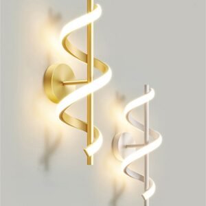 Nordic LED Wall Lamp Home Indoor Lighting Bedside Living Room Corridor Decoration Wall Sconce Lights S type Hallway  Wall Lamps 1