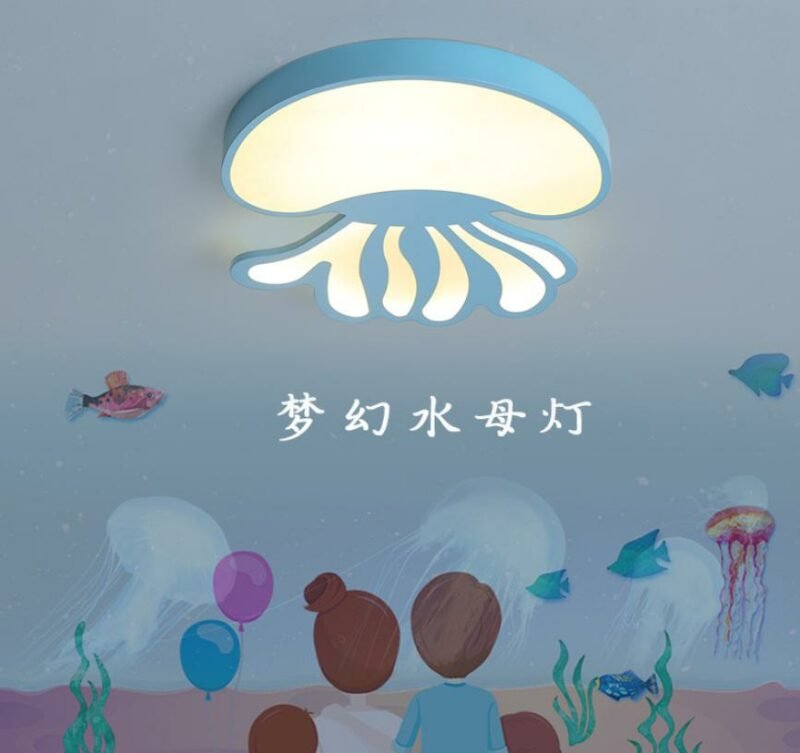 New Jellyfish led ceiling lamp For children's room lamp bedroom lamp cartoon kindergaten Ceiling light 5