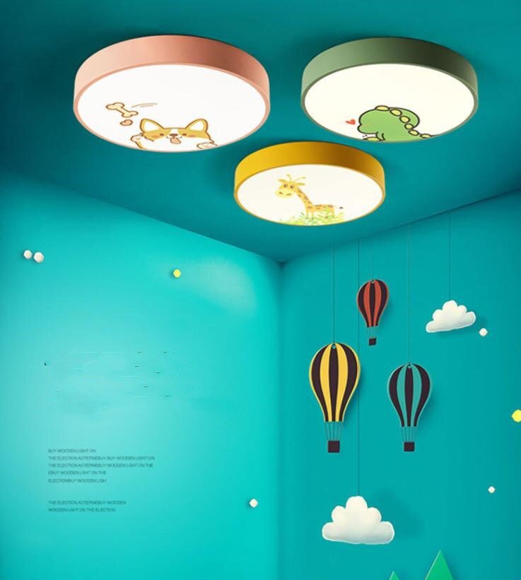 New Cartoon Led Ceiling Light For Living Room  Animal Led Panel Light Lamp For Children's Room   Light Fixture Mounted Home Deco 1