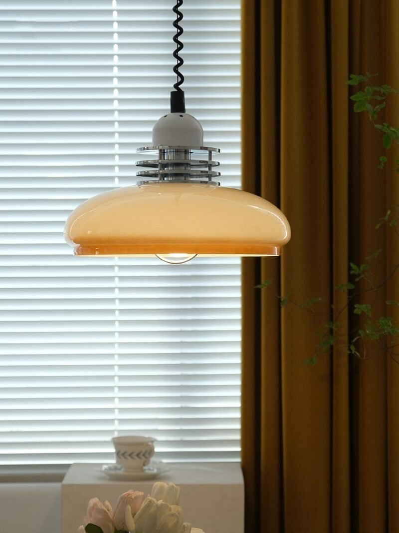 medieval Nordic Retractable pendant light Retro Bauhaus Restaurant Bar Bedroom study pendant lamp 2