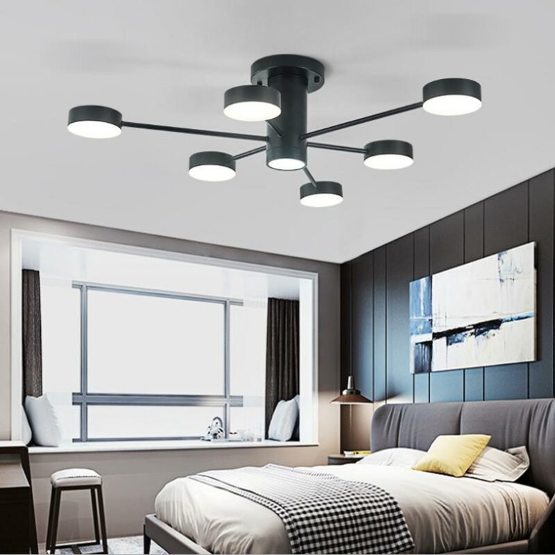Nordic  led  ceiling lamp modern minimalist personality art restaurant bedroom lamp living room lamp 5
