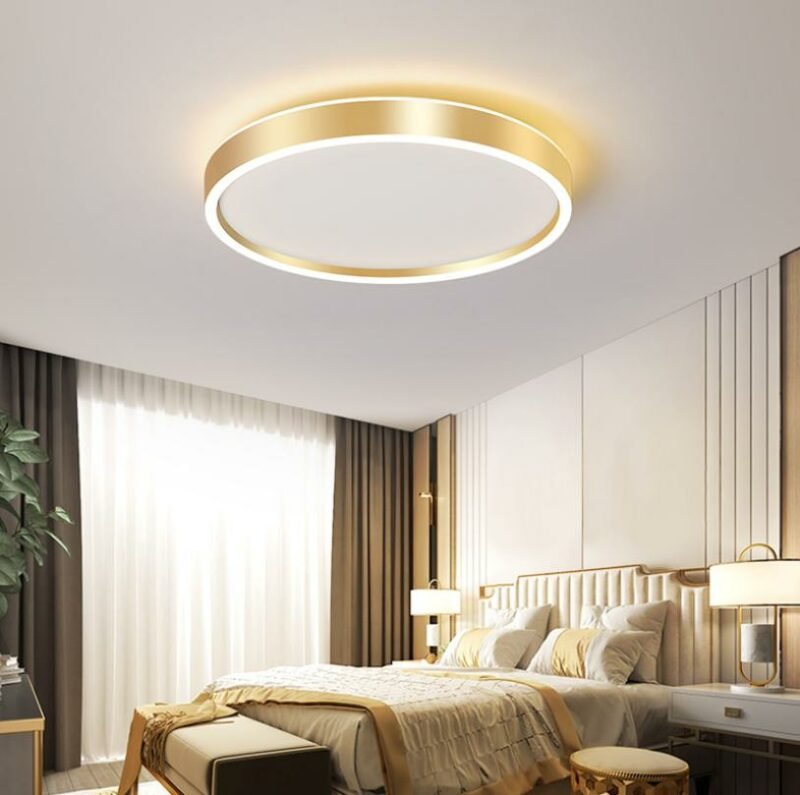 New Ring Black Gold  Ceilling Light  For Living Room lighting  Led Ceilling  Lamp  For Indoor Restaurant  Home Decor  Light 3