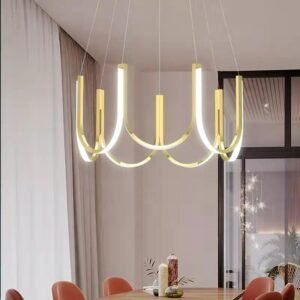 LED Pendant Modern Lights Minimalist U Shape Chandeliers Restaurant Bedroom Light Luxury Home Decor Hanging Lamp 1