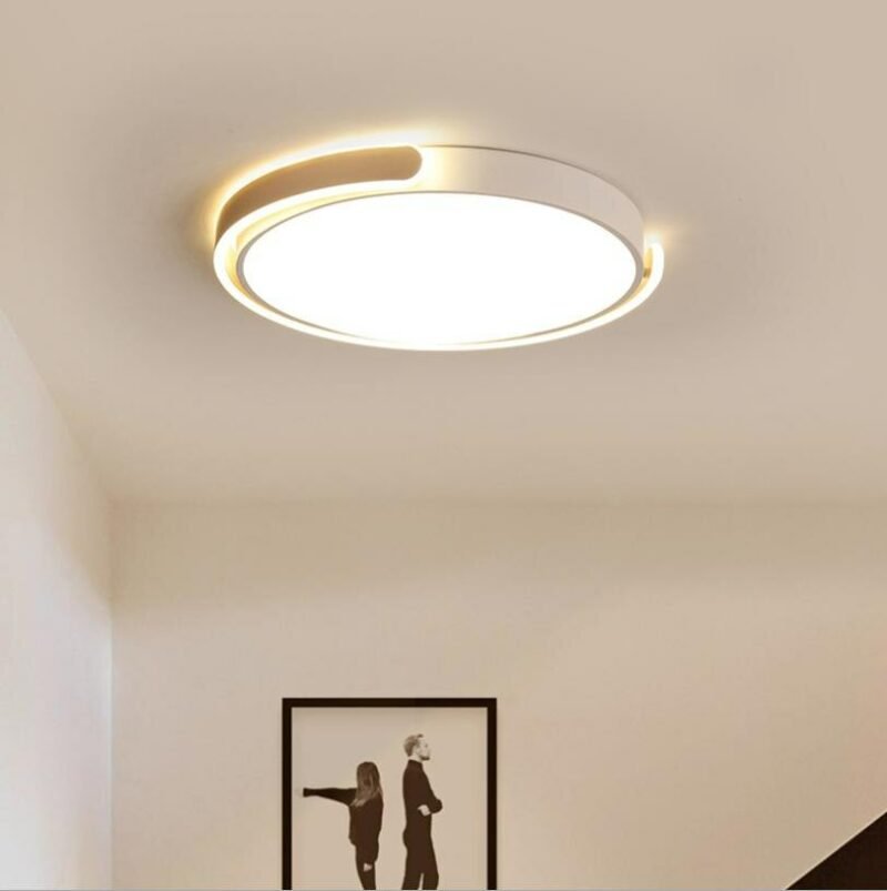 Modern bedroom ceiling lamp simple romantic and warm wedding room round led ceiling restaurant decor lamp Light fixtures 3
