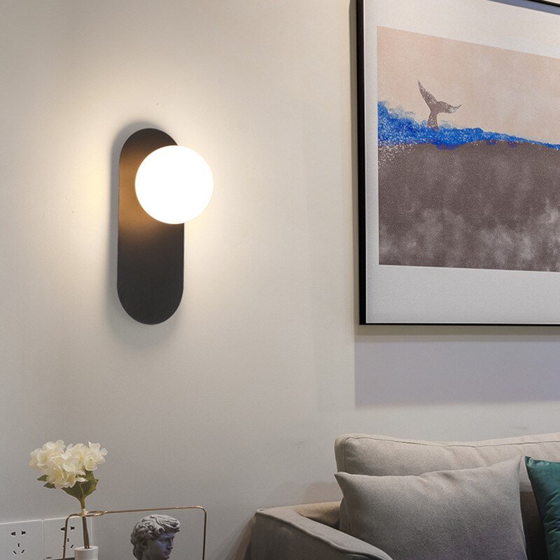 Nordic Designer Aisle Art Wall Light Background Home Deco Hallway Bedroom Living Room Sconce Minimalist Bedside Ins Lamp Fixture 3