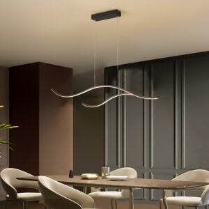 Smart Home Modern Led Arc-Shaped Pendant Lights For Living Room Kitchen Dining Room Bar Hanging Lamp Led Home Lustres 1