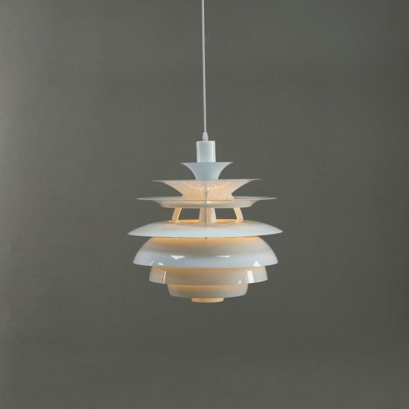 French pendant lights Designer Postmodern white Aluminum Hang lamp For Living Room Decor Loft dinning room decor light 3