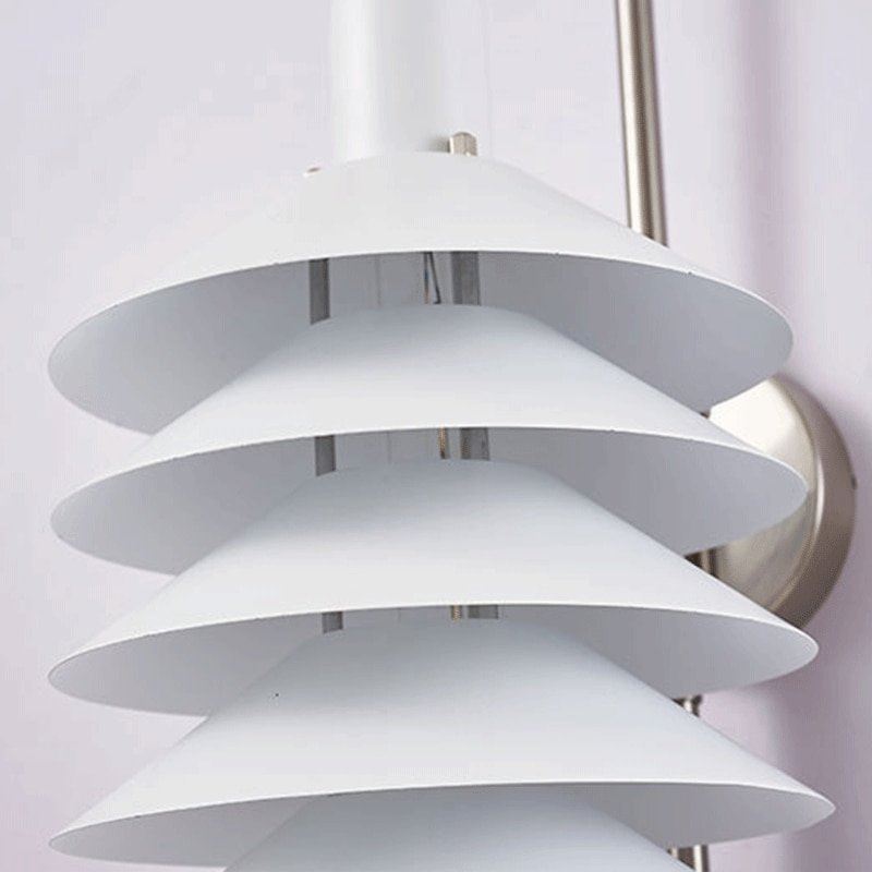 Designer Post-modern Pendant Lamp Multi-layer Iron Lampshade Living Room Chandelier Lights Aisle Bedroom Bedside Wall Sconce 5